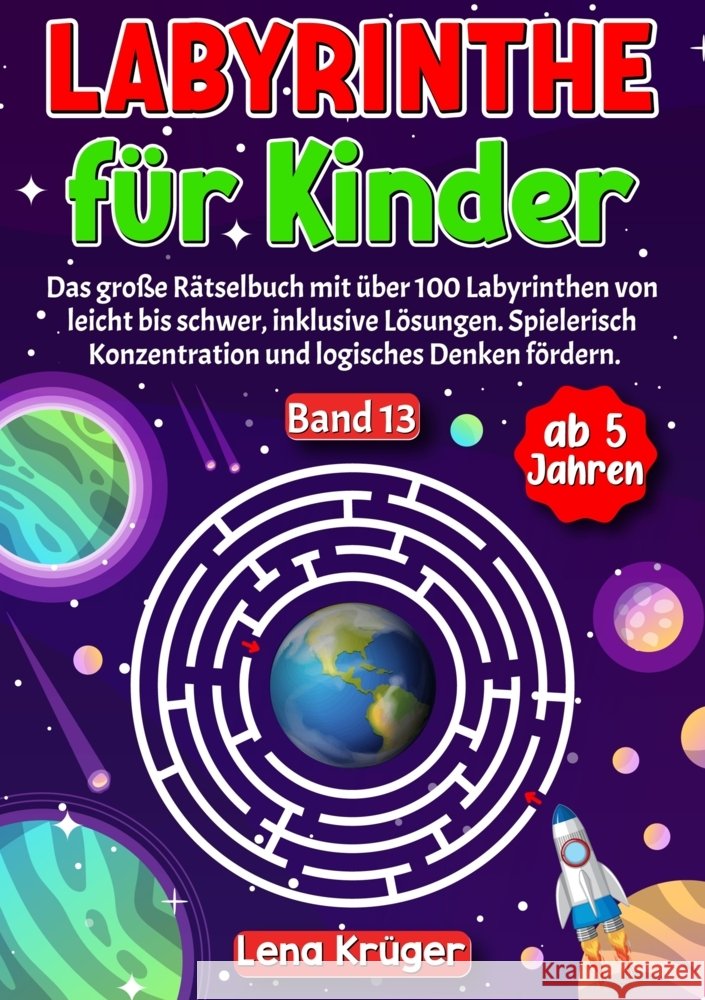 Labyrinthe für Kinder ab 5 Jahren - Band 13 Krüger, Lena 9783384170873 Nova Mente Verlag - książka