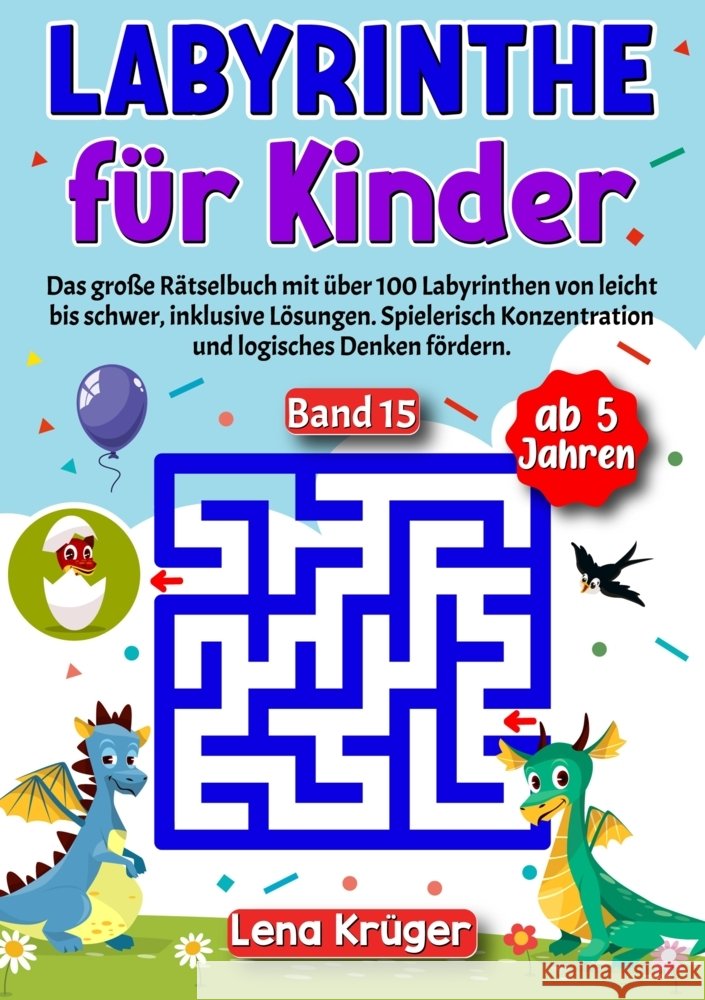 Labyrinthe für Kinder ab 5 Jahren - Band 15 Krüger, Lena 9783384170934 Nova Mente Verlag - książka