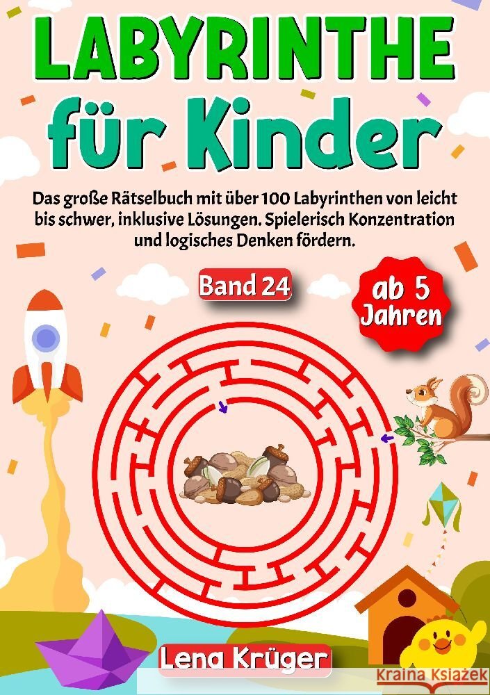 Labyrinthe für Kinder ab 5 Jahren - Band 24 Krüger, Lena 9783384175410 Nova Mente Verlag - książka