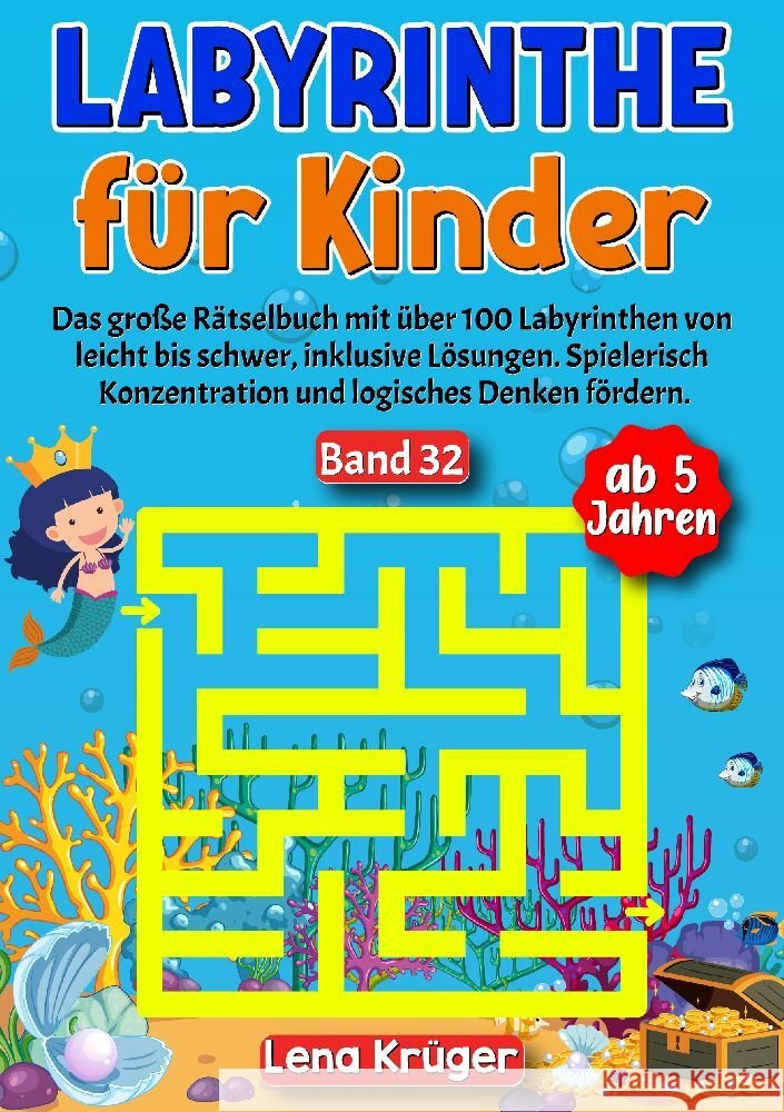 Labyrinthe für Kinder ab 5 Jahren - Band 32 Krüger, Lena 9783384183545 Nova Mente Verlag - książka