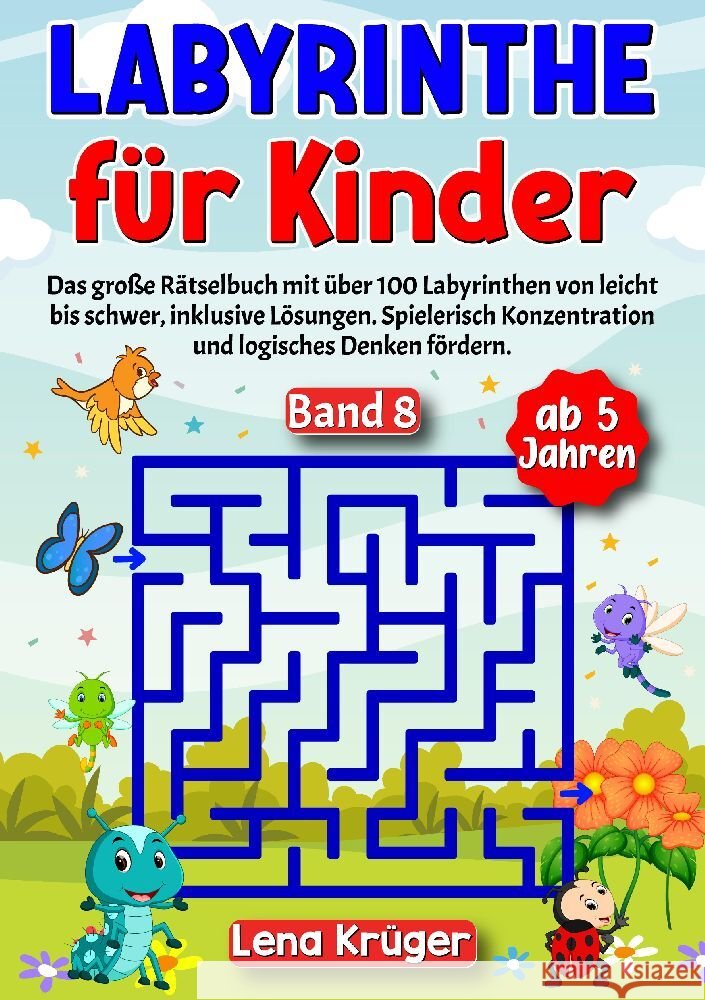 Labyrinthe für Kinder ab 5 Jahren - Band 8 Krüger, Lena 9783384157171 Nova Mente Verlag - książka