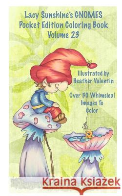 Lacy Sunshine's Gnomes Coloring Book Volume 23: Heather Valentin's Pocket Edition Whimsical Garden Gnomes Coloring For Adults and Children Of All Ages Valentin, Heather 9781536928273 Createspace Independent Publishing Platform - książka