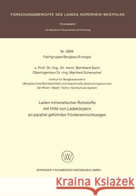 Laden Mineralischer Rohstoffe Mit Hilfe Von Ladekörpern an Parallel Geführten Förderereinrichtungen Sann, Bernhard 9783531028262 Vs Verlag Fur Sozialwissenschaften - książka