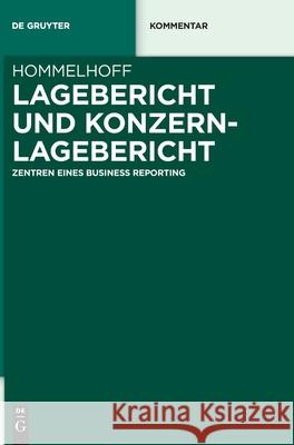 Lagebericht und Konzernlagebericht Peter Hommelhoff 9783110763898 de Gruyter - książka