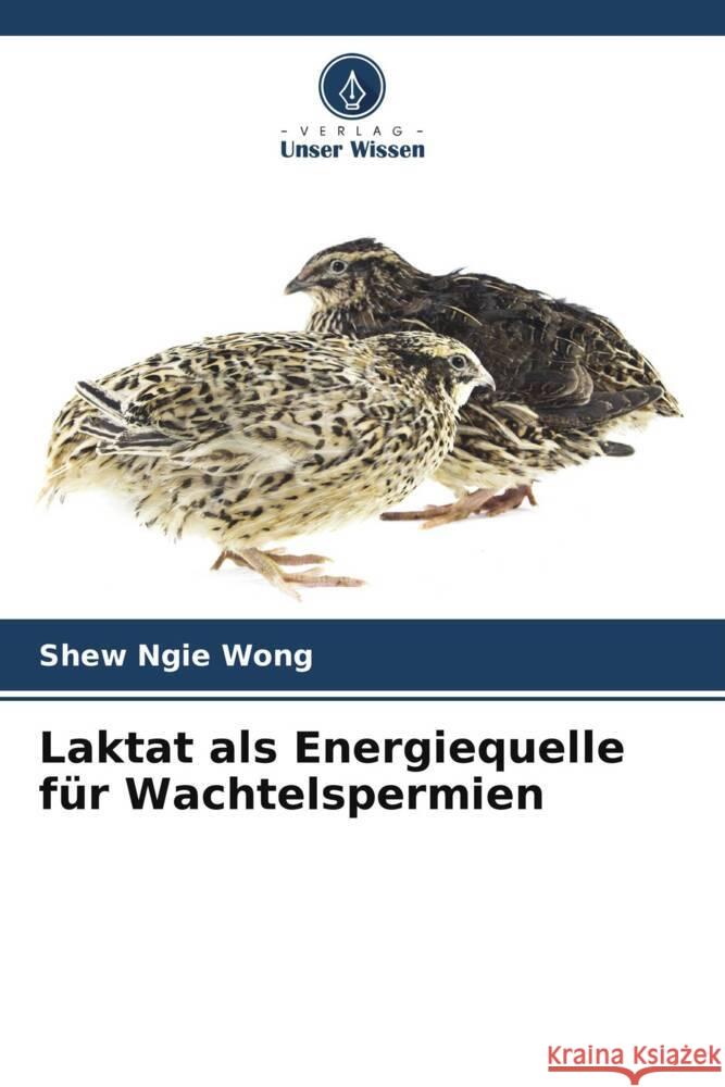 Laktat als Energiequelle für Wachtelspermien Wong, Shew Ngie 9786206430995 Verlag Unser Wissen - książka