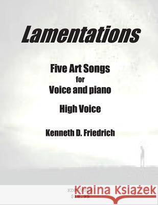 Lamentations MR Kenneth D. Friedrich 9781500906450 Createspace - książka