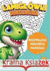 Łamigłówki dinozaura z naklejkami Katarzyna Salamon 9788367900294 Martel - książka