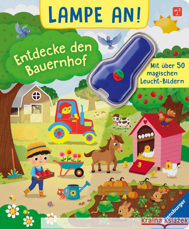 Lampe an! Entdecke den Bauernhof: Mit über 50 magischen Leucht-Bildern Foje, Ines 9783473417223 Ravensburger Verlag - książka