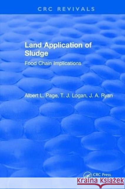 Land Application of Sludge: Food Chain Implications Page, Albert L. 9781315894836 Taylor and Francis - książka