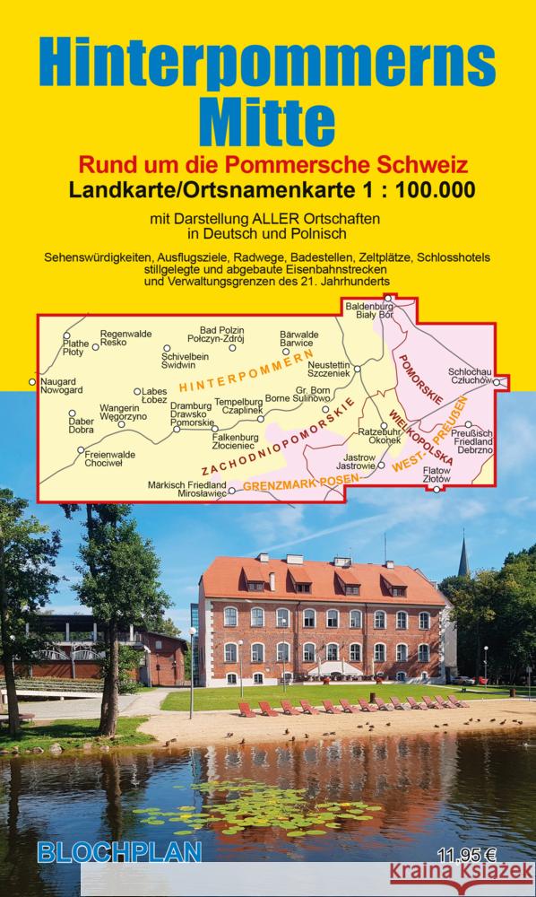 Landkarte Hinterpommerns Mitte Bloch, Dirk 9783982525211 Blochplan - książka