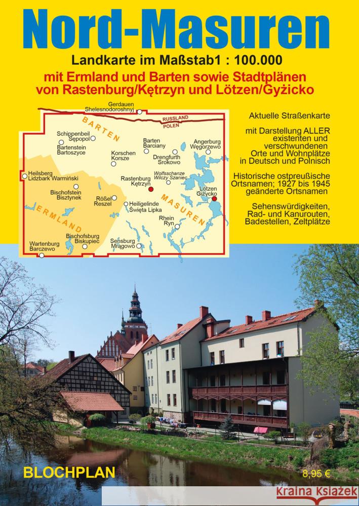 Landkarte Nord-Masuren Bloch, Dirk 9783982525242 Blochplan - książka