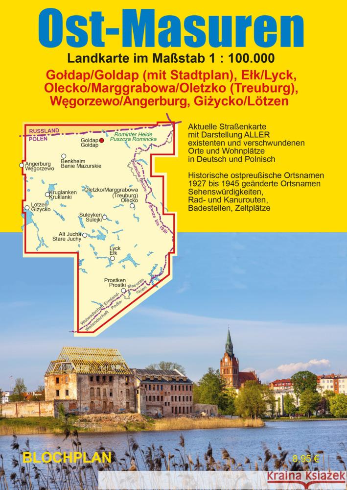 Landkarte Ost-Masuren Bloch, Dirk 9783982525297 Blochplan - książka