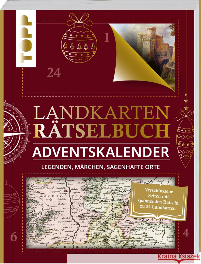 Landkarten Rätselbuch Adventskalender. Legenden, Märchen, sagenhafte Orte Pautner, Norbert 9783772446665 Frech - książka