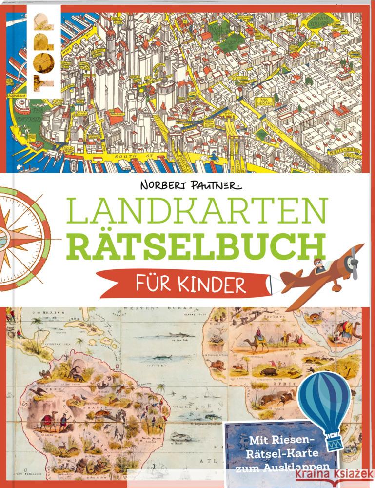 Landkarten Rätselbuch für Kinder Pautner, Norbert 9783772443954 Frech - książka