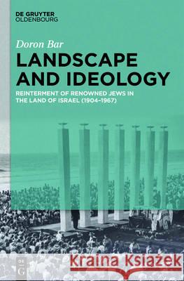 Landscape and Ideology Bar, Doron 9783110491074 de Gruyter Oldenbourg - książka