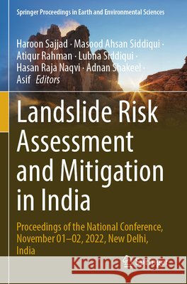 Landslide Risk Assessment and Mitigation in India  9789819754878 Springer Nature Singapore - książka