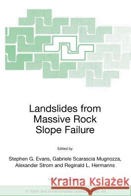 Landslides from Massive Rock Slope Failure S. G. Evans Evans Stephe Stephen G. Evans 9781402040368 Springer - książka