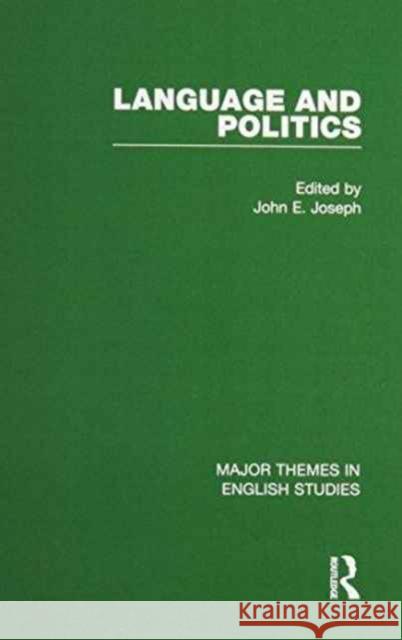 Language and Politics John Joseph   9780415452434 Taylor & Francis - książka