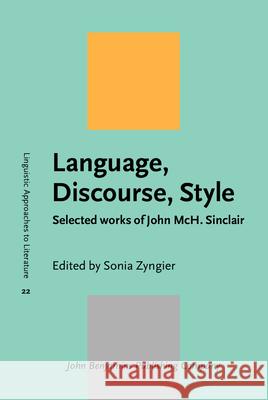 Language, Discourse, Style Sonia Zyngier   9789027234117 John Benjamins Publishing Co - książka