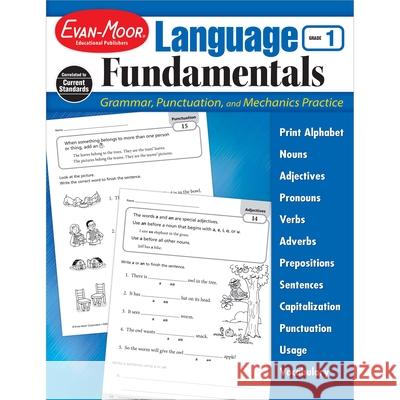 Language Fundamentals, Grade 1 Teacher Resource Evan-Moor Corporation 9781629382173 Evan-Moor Educational Publishers - książka