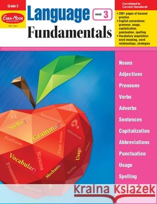 Language Fundamentals, Grade 3 Teacher Resource Evan-Moor Corporation 9781629382197 Evan-Moor Educational Publishers - książka