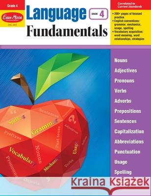 Language Fundamentals, Grade 4 Teacher Resource Evan-Moor Corporation 9781629382203 Evan-Moor Educational Publishers - książka