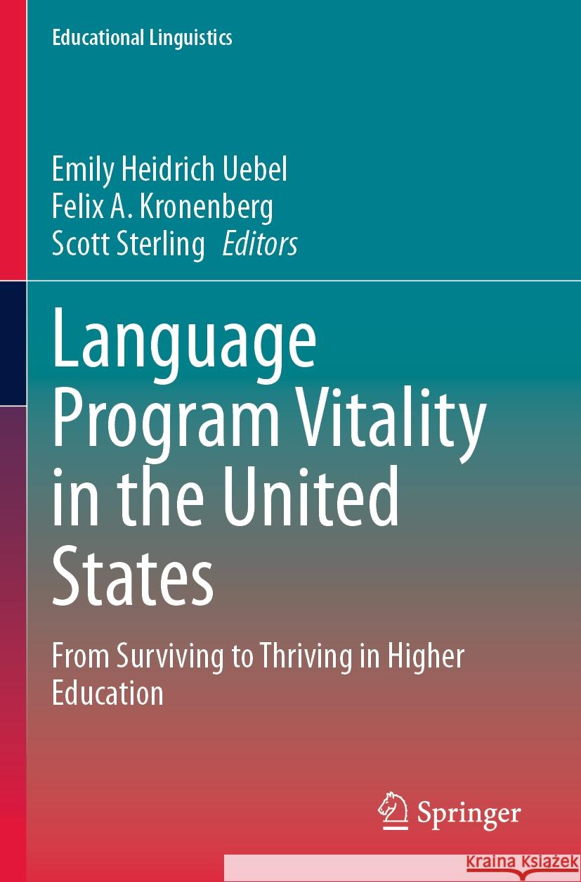 Language Program Vitality in the United States  9783031436567 Springer International Publishing - książka