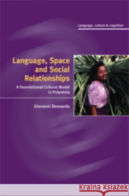 Language, Space, and Social Relationships: A Foundational Cultural Model in Polynesia Bennardo, Giovanni 9780521883122 CAMBRIDGE UNIVERSITY PRESS - książka