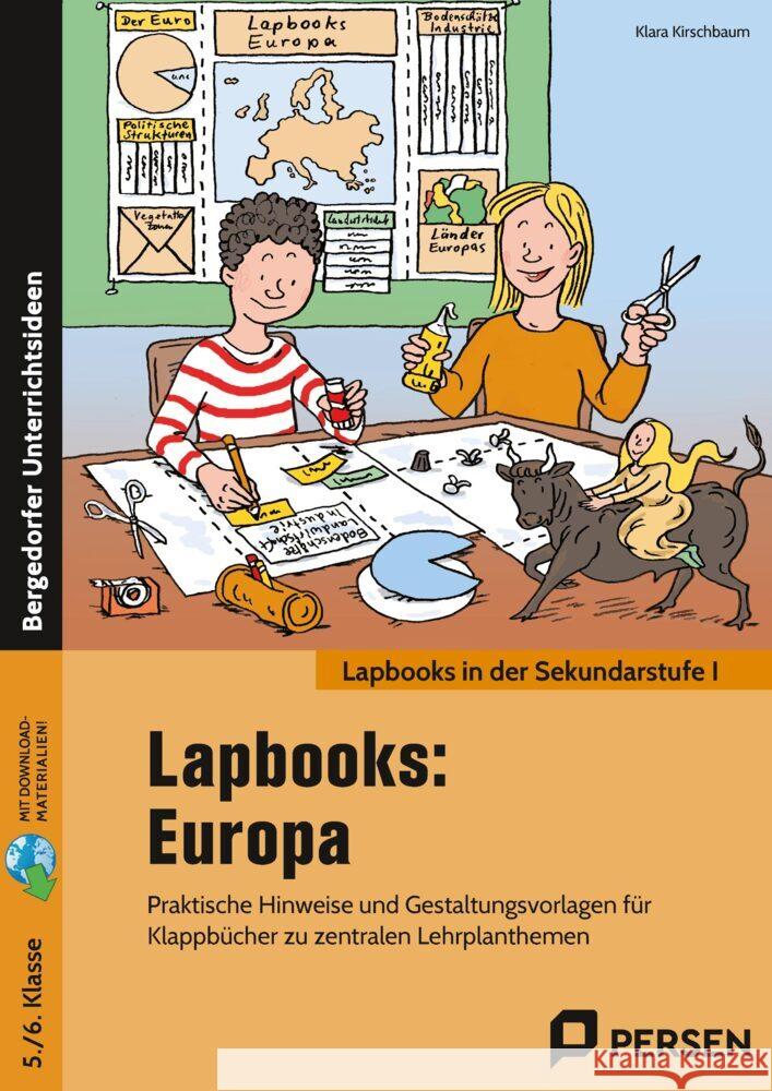 Lapbooks: Europa - 5./6. Klasse Kirschbaum, Klara 9783403208242 Auer Verlag in der AAP Lehrerwelt GmbH - książka