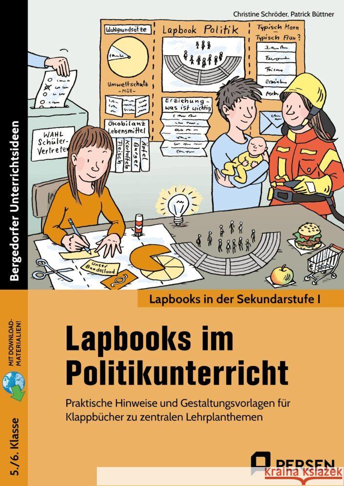 Lapbooks im Politikunterricht - 5./6. Klasse Schröder, Christine, Büttner, Patrick 9783403208419 Persen Verlag in der AAP Lehrerwelt - książka