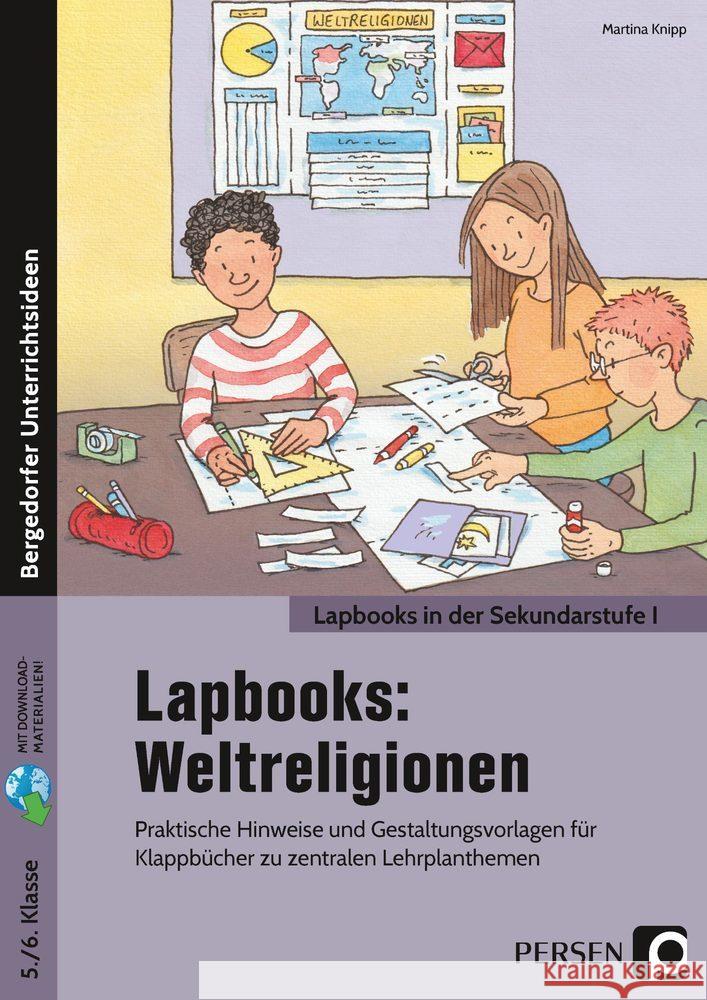 Lapbooks: Weltreligionen - Sekundarstufe I, m. 1 Beilage Knipp, Martina 9783403206330 Persen Verlag in der AAP Lehrerwelt - książka