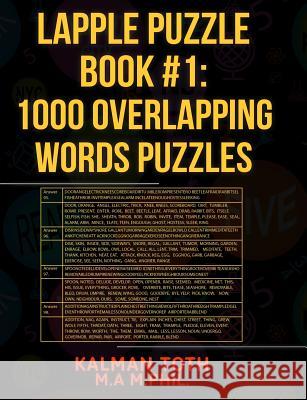 Lapple Puzzle Book #1: 1000 Overlapping Words Puzzles Kalman Tot 9781492876717 Createspace - książka