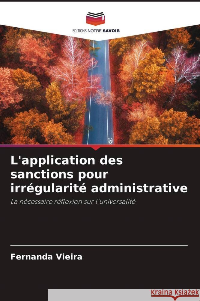 L'application des sanctions pour irrégularité administrative Vieira, Fernanda 9786206353355 Editions Notre Savoir - książka