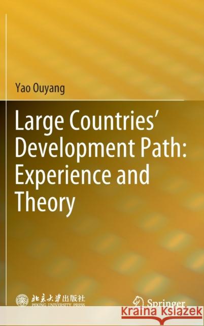 Large Countries' Development Path: Experience and Theory Yao Ouyang 9789811656941 Springer - książka