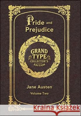 Large Print - Pride and Prejudice, Volume 2 of 2 - Grand Type Collector's Edition - Matte Hardcover with Dust Jacket Jane Austen 9781834123776 Grand Type Classics - książka