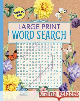 Large Print Floral Word Search Editors of Thunder Bay Press 9781645171706 Thunder Bay Press - książka