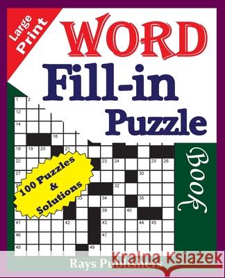 Large Print Word Fill-in Puzzle book Jaja Media 9781508534402 Createspace - książka