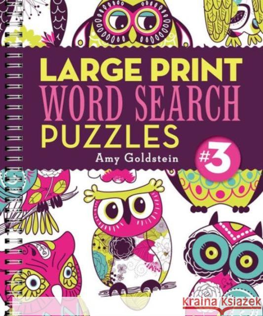 Large Print Word Search Puzzles 3 Amy Goldstein 9781454914983 Puzzlewright - książka