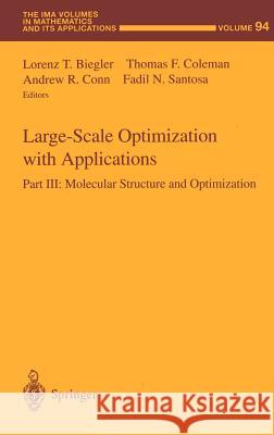 Large-Scale Optimization with Applications: Part III: Molecular Structure and Optimization Biegler, Lorenz T. 9780387982885 Springer - książka