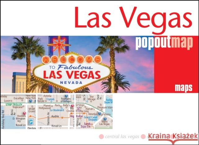 Las Vegas PopOut Map: Pocket size pop up city map of Las Vegas  9781914515880 Heartwood Publishing - książka