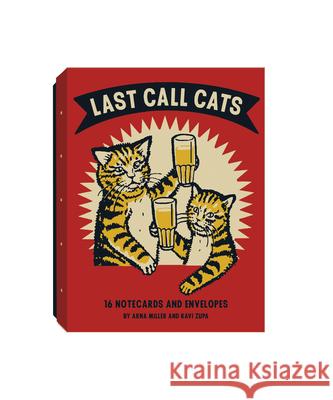 Last Call Cats Notecards [With Envelope] Miller, Arna 9781797205137 Chronicle Books - książka