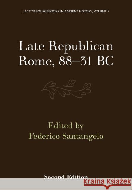 Late Republican Rome, 88-31 BC  9781009383356 Cambridge University Press - książka