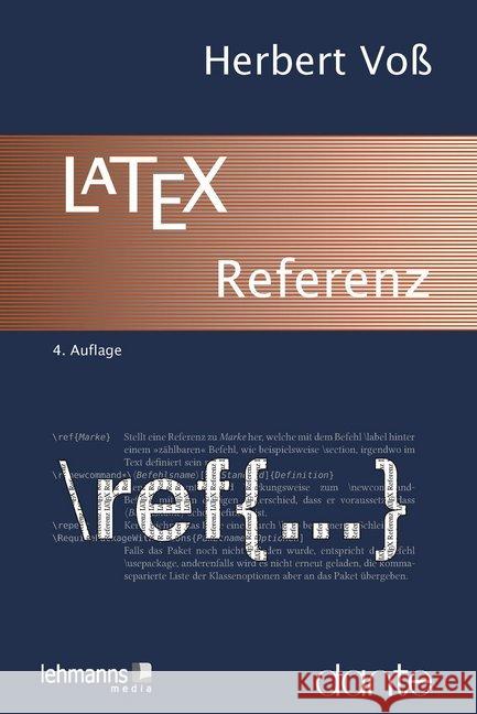 LaTeX-Referenz Voß, Herbert 9783965430655 Lehmanns Media - książka