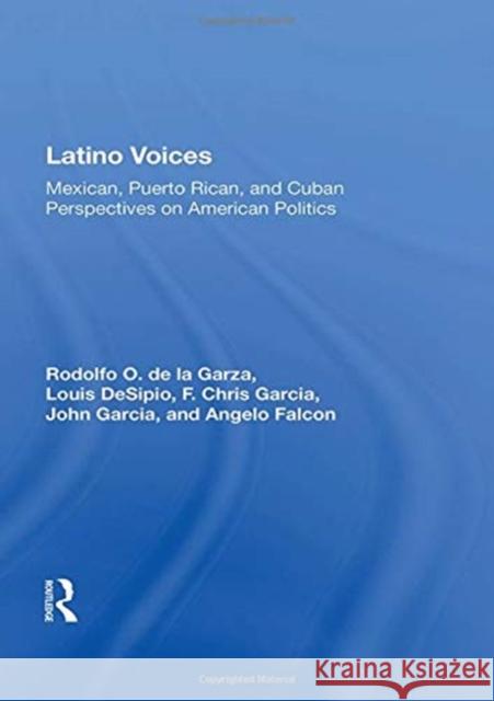 Latino Voices: Mexican, Puerto Rican, and Cuban Perspectives on American Politics Rodolfo O. d 9780367161774 Routledge - książka