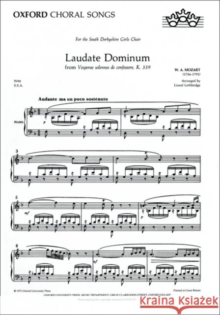 Laudate Dominum  9780193425903 Oxford University Press - książka