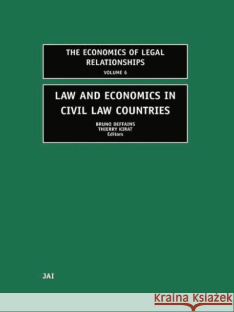 Law and Economics in Civil Law Countries Bruno Deffains Thierry Kirat 9780415761598 Routledge - książka