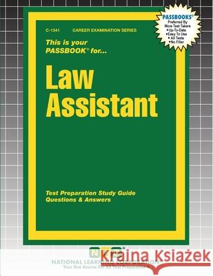 Law Assistant Passbooks 9781799313410 National Learning Corp - książka