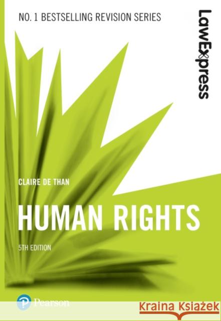 Law Express: Human Rights Claire De Than 9781292210216 Pearson Education Limited - książka