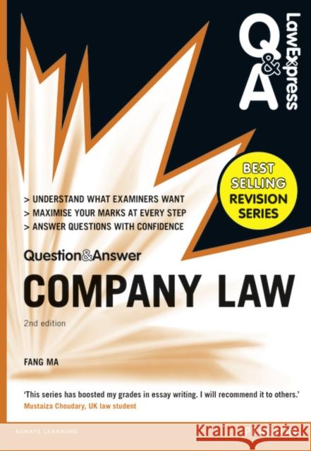 Law Express Question and Answer: Company Law (Q&A revision guide) Fang Ma 9781292067308 Pearson Education Limited - książka