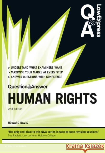 Law Express Question and Answer: Human Rights Howard Davis 9780273783398 Pearson Education Limited - książka